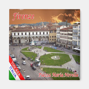 IT - Italien - Florenz - Piazza Maria Novella Magnet