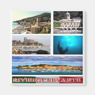 IT - Italien - Genua - Riviera Levante - Mosaik Magnet