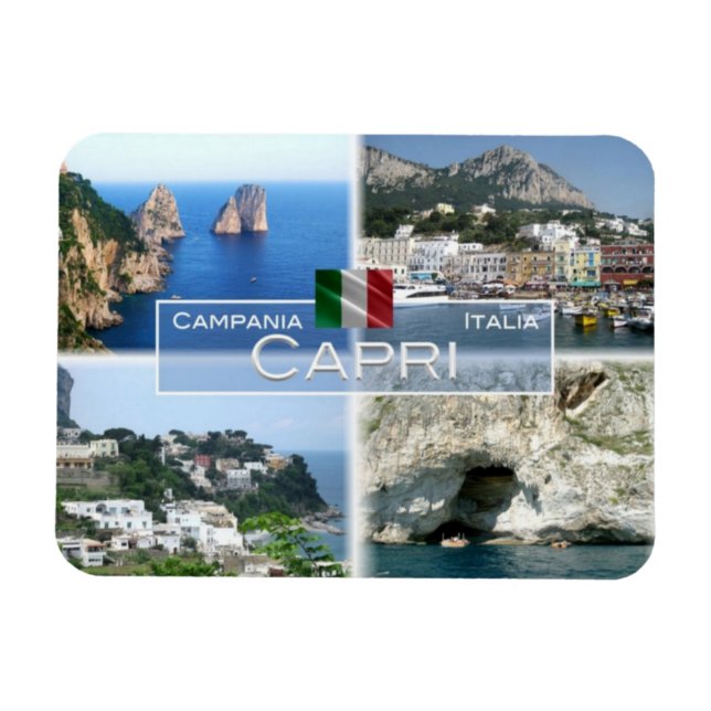 IT Italien - Isola di Capri - I Faraglioni - Magnet (Horizontal)