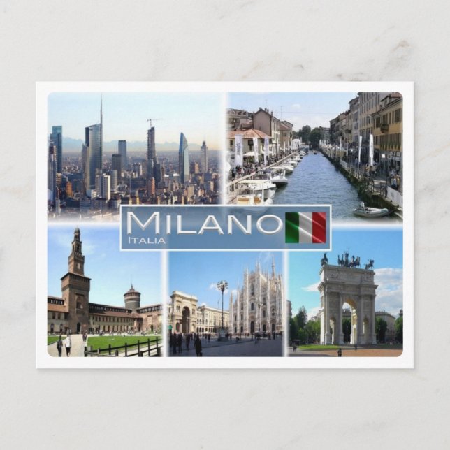 IT Italien - Italien - Mailand - Postkarte (Vorderseite)