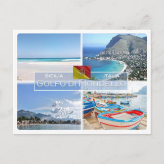 IT Italien - Italien - Sizilien - Golfo di Mondell Postkarte