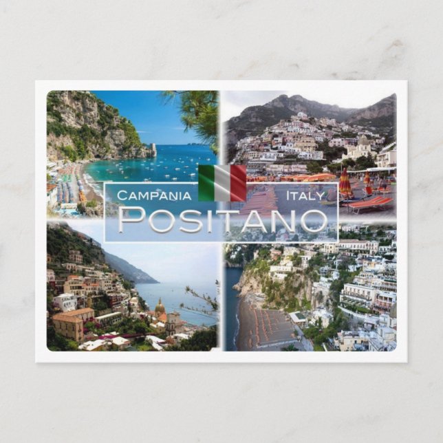 IT Italien - Kampanien - Positano - Postkarte (Vorderseite)