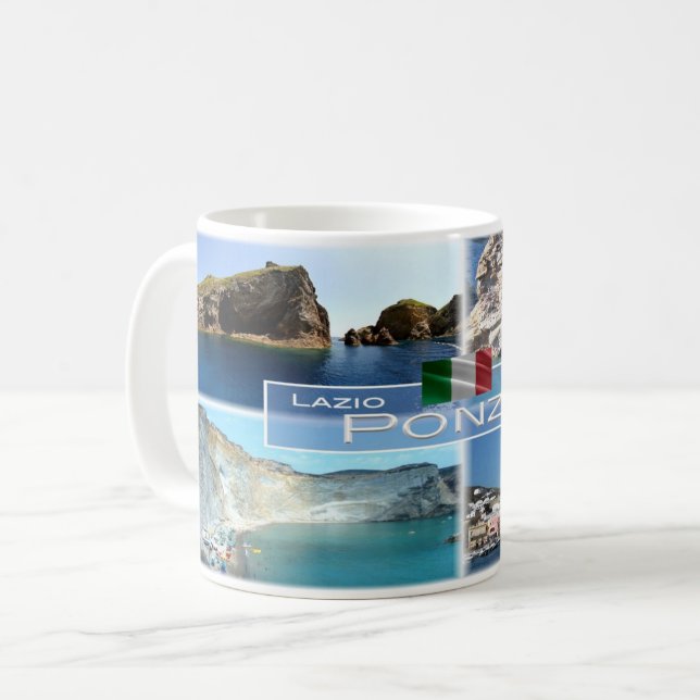 IT Italien - Latium - Ponza - Kaffeetasse (Vorderseite Links)