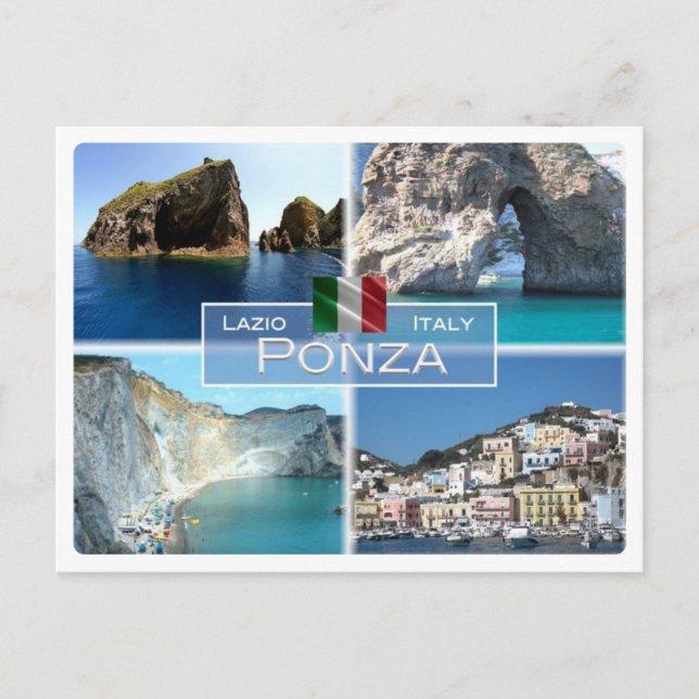 IT Italien - Latium - Ponza - Postkarte (Vorderseite)