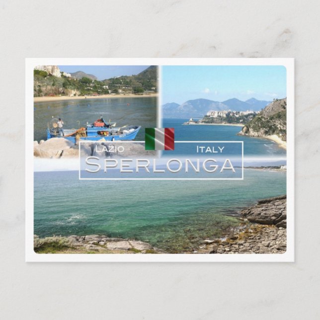 IT Italien - Latium - Sperlonga - Postkarte (Vorderseite)