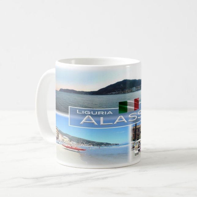 IT Italien - Ligurien - Alassio - Kaffeetasse (Vorderseite Links)
