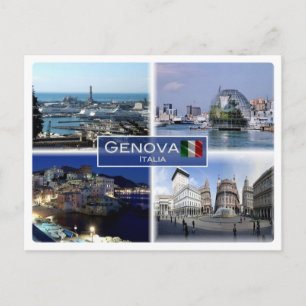 IT Italien - Ligurien - Genua Postkarte