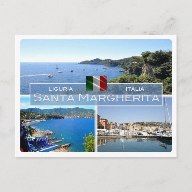 IT Italien - Ligurien - Ligurien Santa Margherita  Postkarte (Vorderseite)