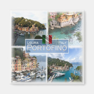 IT Italien # Ligurien - Portofino - Magnet
