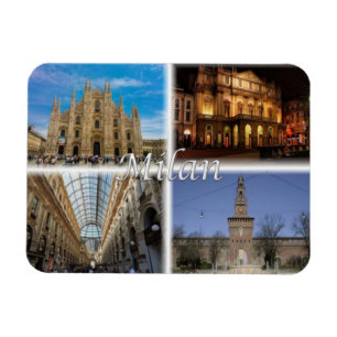 IT Italien - Mailand - Duomo - Sforza Burg - Magnet