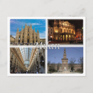 IT Italien - Mailand - Lombardei - Postkarte