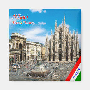 IT - Italien Mailand Milano Piazza del Duomo Kathe Magnet