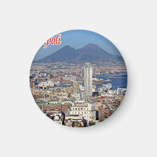 IT - Italien - Neapel - Panorama Historisches Zent Magnet