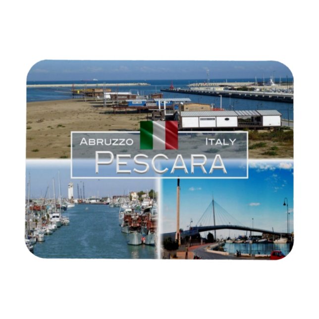 IT Italien - Pescara - The Sea Bridge - - Magnet (Horizontal)