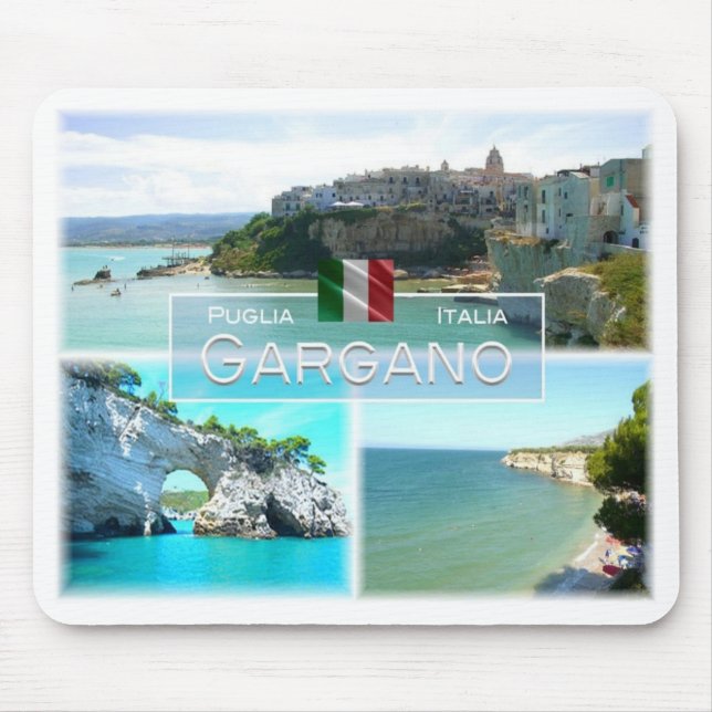 IT Italien - Puglia - Gargano - Mousepad (Vorne)