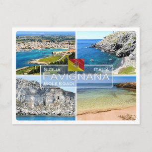 IT Italien - Sizilien - Isole Egadi - Favignana - Postkarte