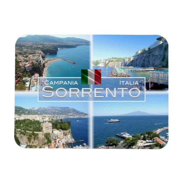 IT Italien - Sorrento - Napoli - Vesuvio - Magnet (Horizontal)