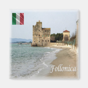 IT Italien # Toskana - Follonica - Strand Magnet