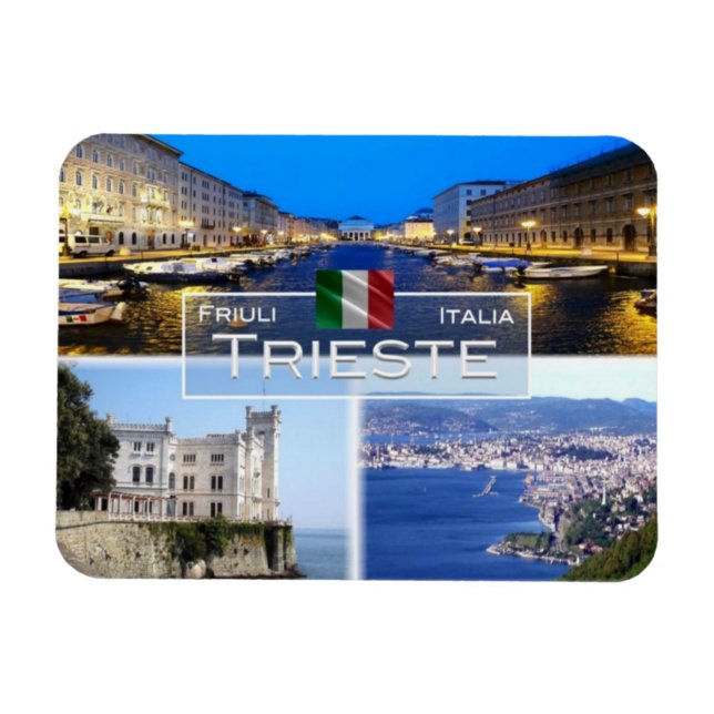 IT Italien - Triest - Castello Miramare - Magnet (Horizontal)