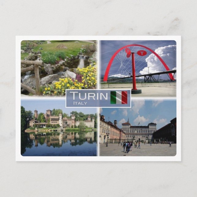 IT Italien - Turin Torino - Piemont - Postkarte (Vorderseite)