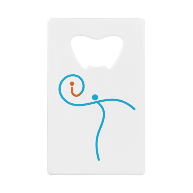 it-Logo 01, Cyan/Red Geldbeutel Flaschenöffner (Vorderseite)