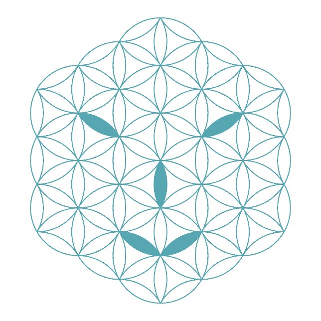 it-Logo 01, Cyan/Red Truckerkappe (Sacred Face - Arcturian)