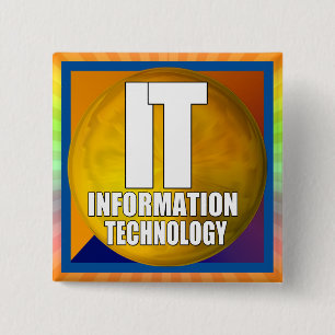 IT-LOGO - INFORMATIONSTECHNOLOGIE BUTTON