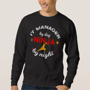 IT-Manager bei Tag Ninja durch nächtliche Computer Sweatshirt