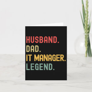 IT-Manager Husband Vater Legend Retro Vintag Vater Karte