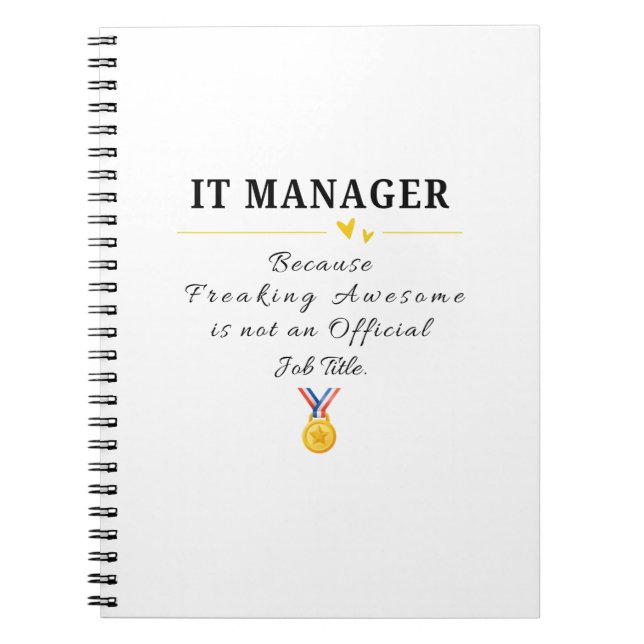 IT-Manager Notizblock (Vorderseite)