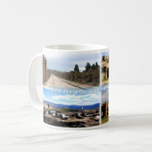 IT Neapel - Pompeji - Ruinen von Pompeji - Hafen - Kaffeetasse