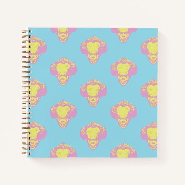 IT | Pennywise Pastel Head Pattern Notizbuch (Vorderseite)