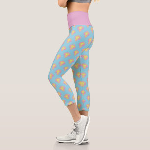 IT Pennywise Pastell Head Pattern Capri Leggings