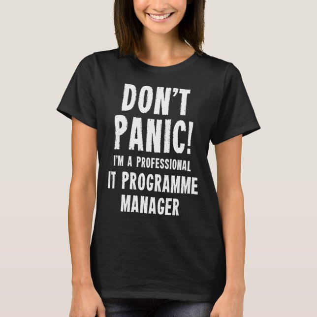 IT-Programmmanager T-Shirt (Vorderseite)