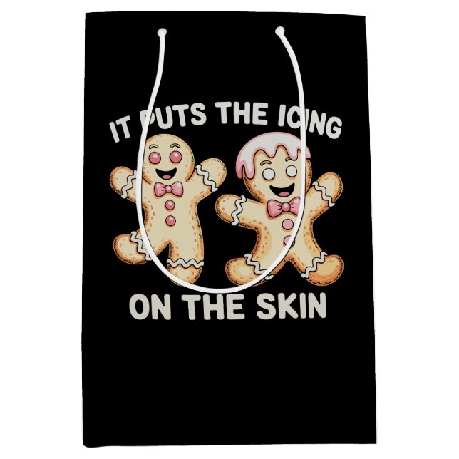 It Puts The Icing On The Skin Gingerbread Xmas Mittlere Geschenktüte (Vorderseite)
