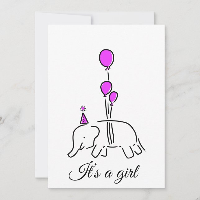 It’s a girl einladung (Vorderseite)