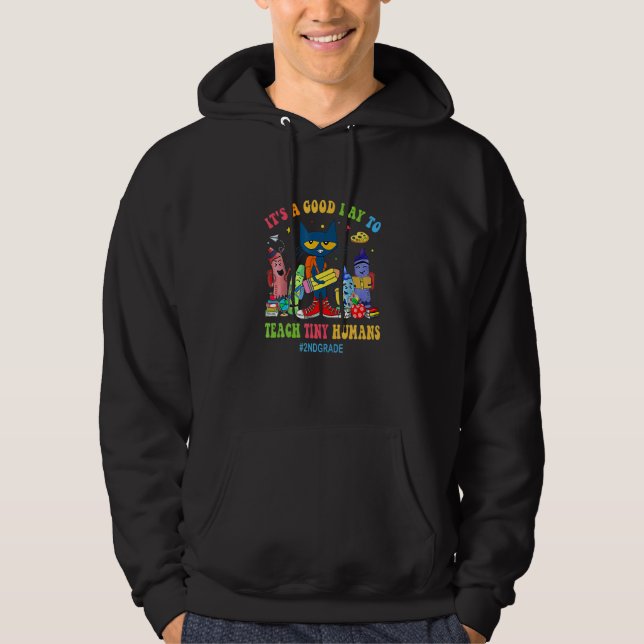 It S A Good Day O Each Iny Humans 2Nd Grade Cat Ea Hoodie (Vorderseite)