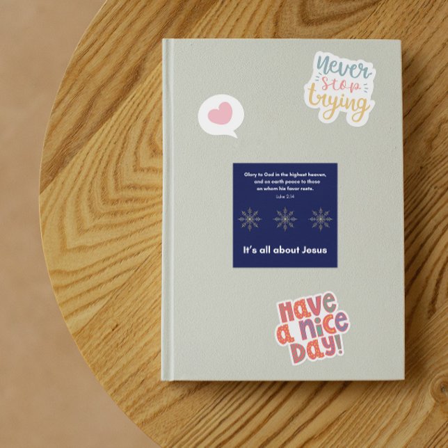 It’s All About Jesus – Christmas Sticker #13 (Von Creator hochgeladen)