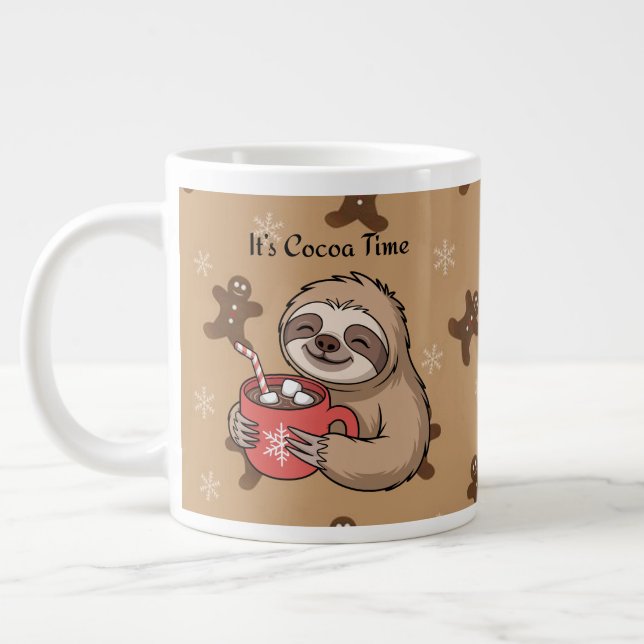 It’s Cocoa Time | Cozy Winter Quote Jumbo-Tasse (Links)