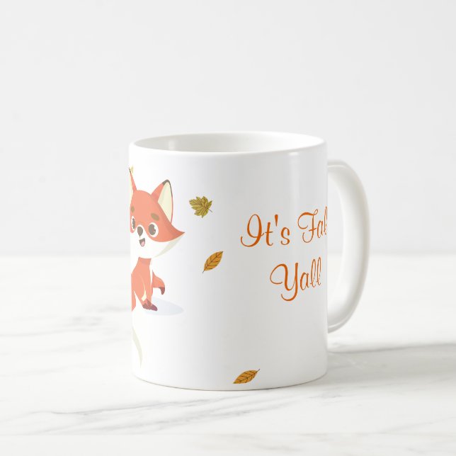 It’s Fall Fox Mug Kaffeetasse (VorderseiteRechts)