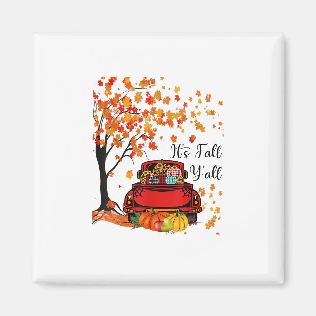 It’s Fall Y’all Pumpkin Leopard Fall Season Autumn Magnet (Vorne)
