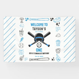 It’s Game Time Baseball 1st Birthday – Fun Kids  Banner