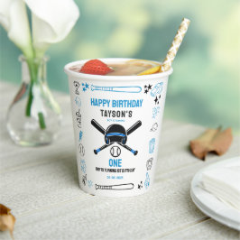 It’s Game Time Baseball 1st Birthday – Fun Kids Pappbecher