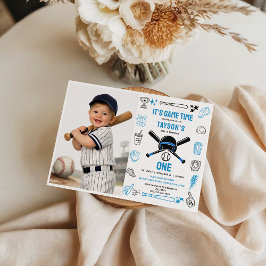 It’s Game Time Baseball 1st Birthday – Fun Sports  Einladung