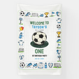 It’s Game Time football 1st Birthday – Fun Kids Banner