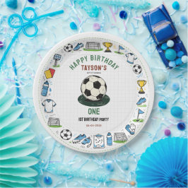 It’s Game Time football 1st Birthday – Fun Kids Pappteller