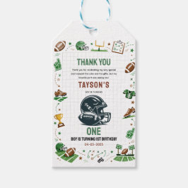 It’s Game Time Football 1st Birthday Geschenkanhänger