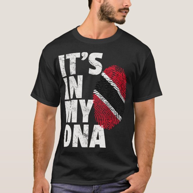 IT_S IN MEIN DNA, Trinidad und Tobago Flag Prii Na T-Shirt (Vorderseite)