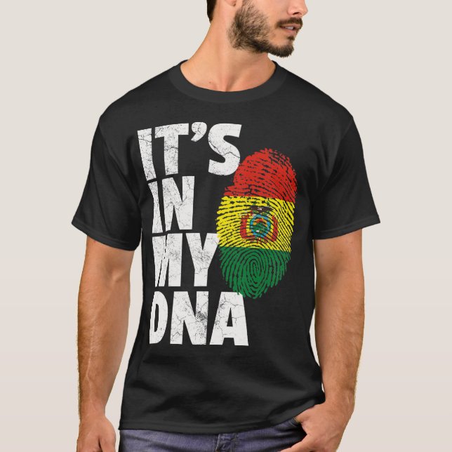 IT_S IN MEINER DNA Bolivianische Flagge Bolivien F T-Shirt (Vorderseite)