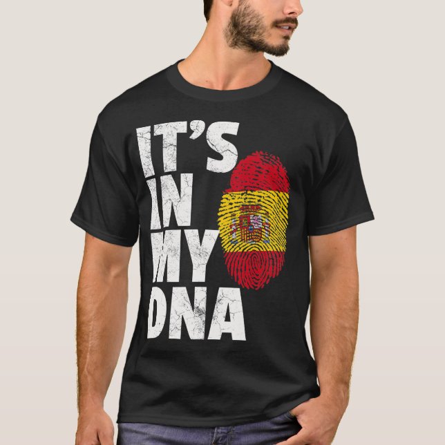 IT_S IN MEINER DNA - Spanischer Flaggenstaat - Nat T-Shirt (Vorderseite)